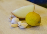 Garlic, onion, and lemon