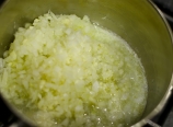 Garlic and onions in butter