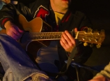 Karl on the guitar