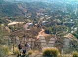 At the Hollywood sign