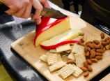 Gouda, Triscuits, and smoked almonds