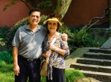 Dad and Mom at the pagoda