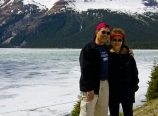 Dad and Mom at Bow Lake