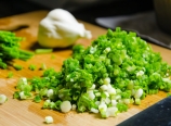 Sliced green onions