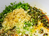 Mixing the marinade