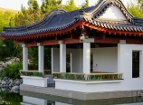 Gazebo with raw bench