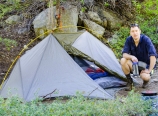 Mark setting up at Buck Creek