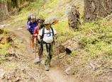 Hiking up to Bearpaw Meadow