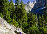 Hiking up from Bearpaw Meadow
