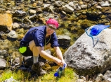 Mark getting water