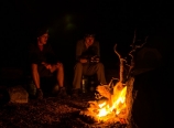 Enjoying the campfire