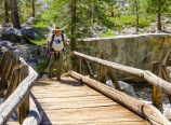 Mickey crossing the Kern River