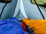 Inside the tent