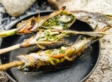 Ready-to-eat grilled trout