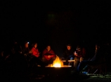 By the campfire