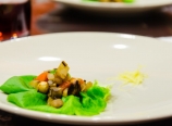 Tofu mushroom lettuce wrap