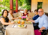 Dinner in the gazebo