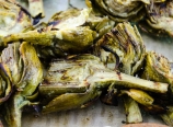 Grilled artichokes