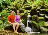 Taking a break by the creek