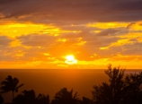 Sunset view from Kilauea Road