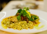 Seared opah with couscous