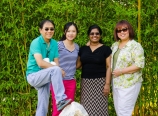 Yan with Uncle Bing and Aunties Jane and Irma