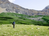 Climbing toward Gable Pass Trail