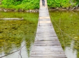 Coming across the bridge