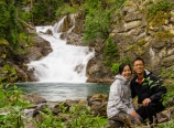 At Gros Ventre Falls