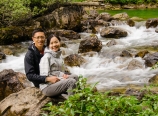 At Gros Ventre Falls