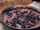 Dark chocolate cheesecake