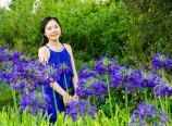 Among the African lilies
