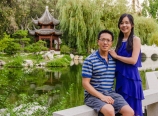 In the Chinese garden