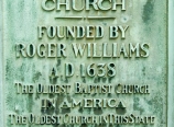 First Baptist Church sign