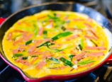 Poured in the eggs