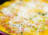Parmesan cheese layer