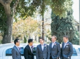 By the limousine