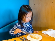 Enjoying bread