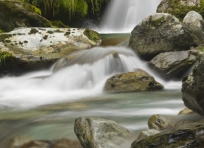 Cascade into the Routeburn River