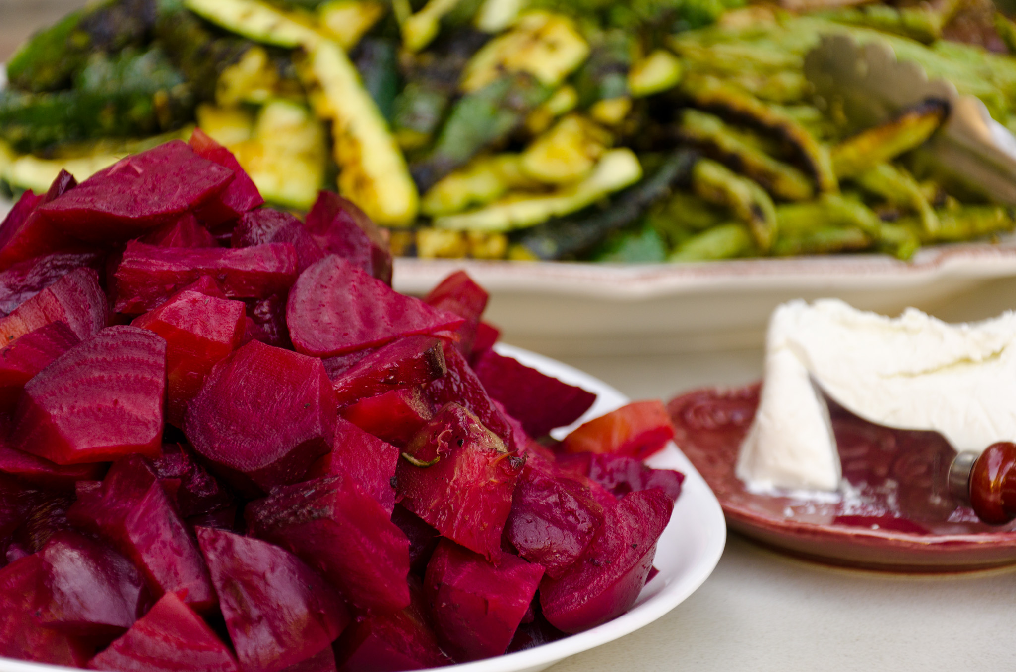 Garden Harvest and Courtyard Barbeque
