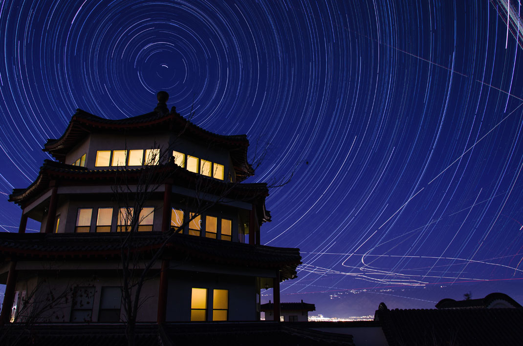 Star Trails for Christmas Eve