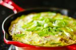 Scallion and Ham Frittata