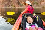 Paddling with the Baby
