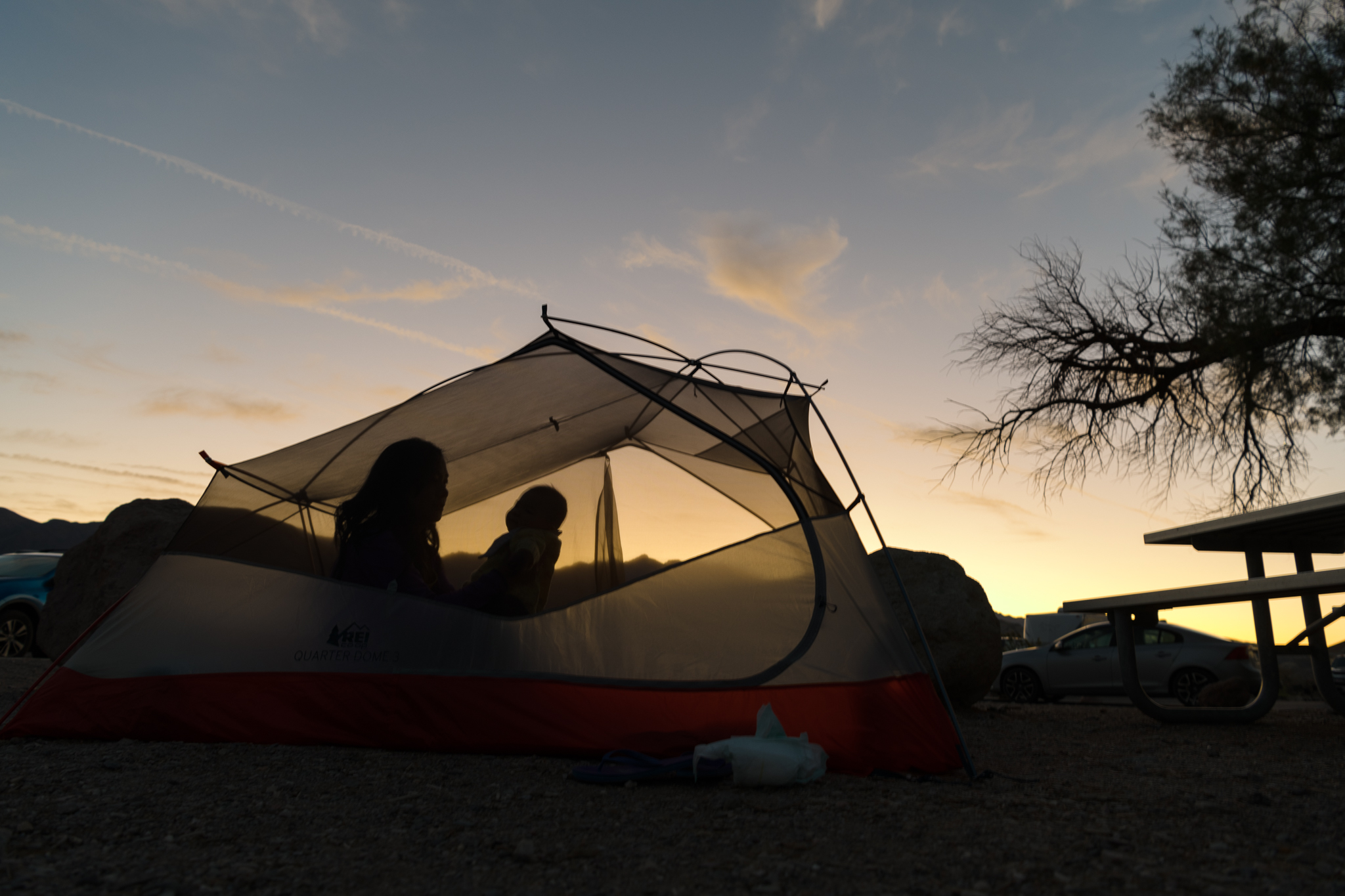 Camping in Death Valley