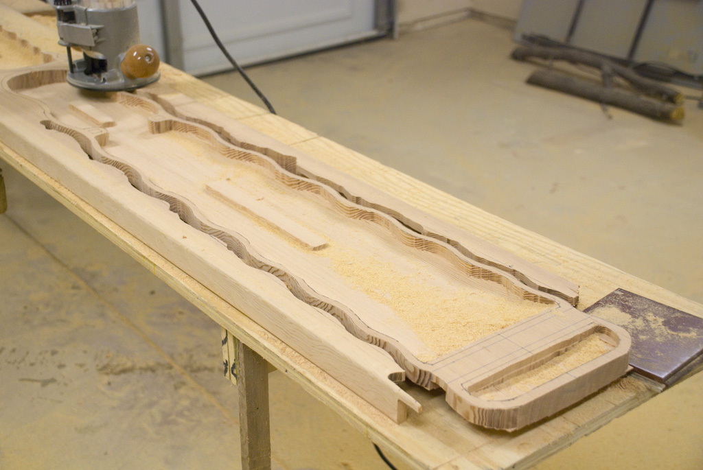 Hollowing the guqin top
